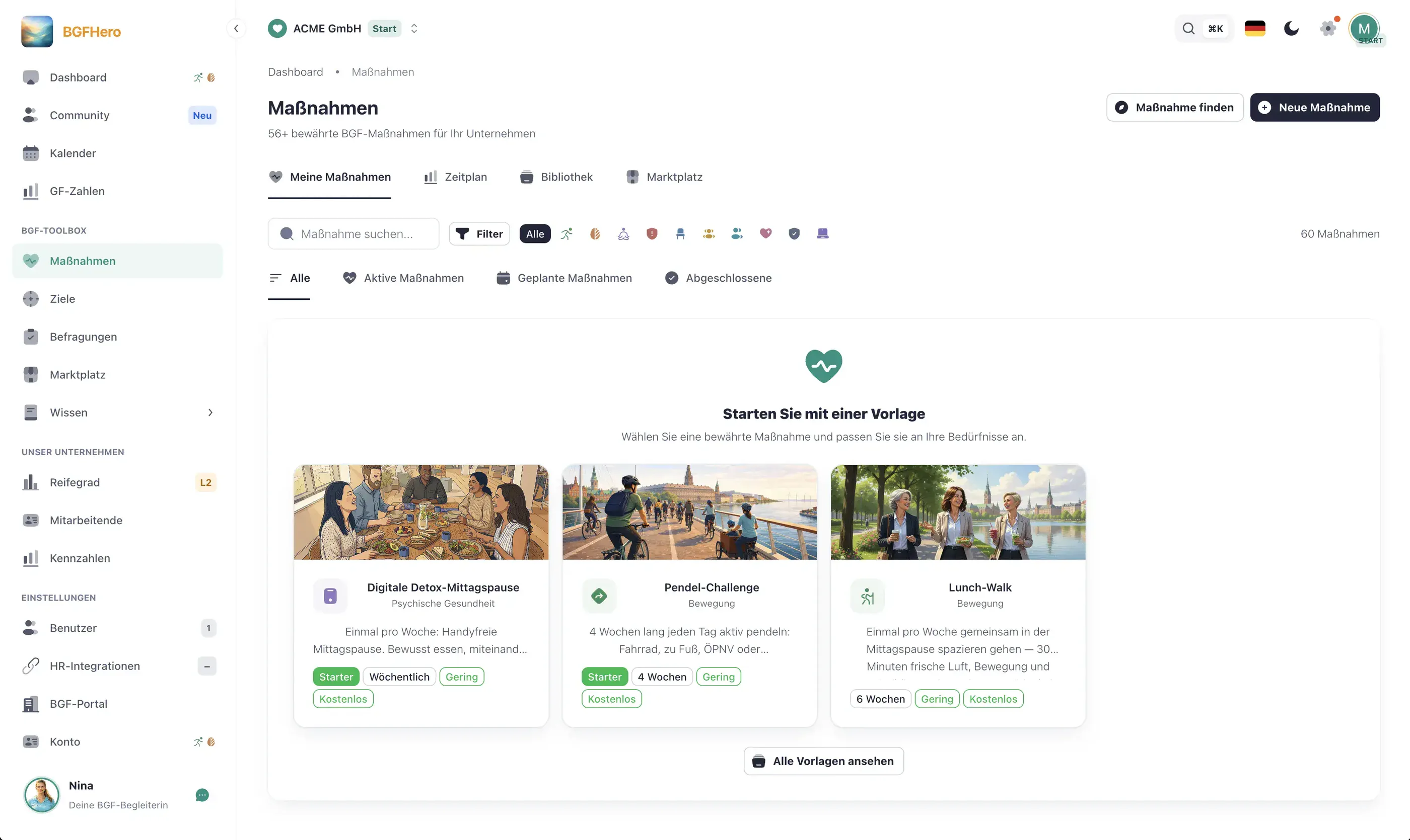 BGFHero Maßnahmen Katalog